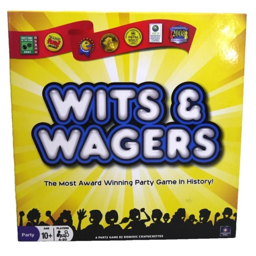 WITS & WAGERS Questions and Bets Party Game NORTH STAR GAMES 2009, NEW